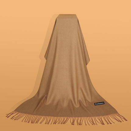 Ruifeng autumn and winter cashmere plain color men and women monochrome tassel warm shawl scarf factory delivery