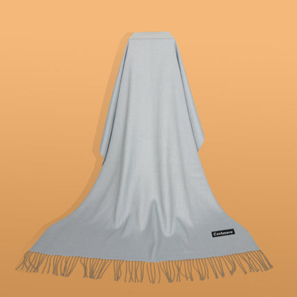 Ruifeng autumn and winter cashmere plain color men and women monochrome tassel warm shawl scarf factory delivery