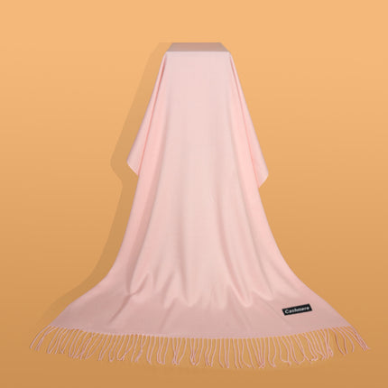 Ruifeng autumn and winter cashmere plain color men and women monochrome tassel warm shawl scarf factory delivery