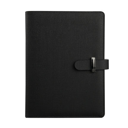 A5 Creative Loose-Leaf Notebook Custom-Made with Card Slot Textured Leather Notepad Business Loose-Leaf Notebook Custom Logo