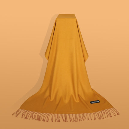 Ruifeng autumn and winter cashmere plain color men and women monochrome tassel warm shawl scarf factory delivery