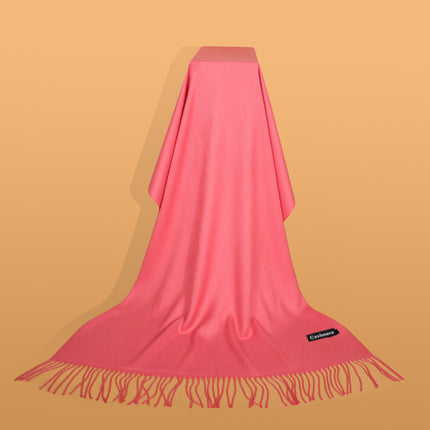 Ruifeng autumn and winter cashmere plain color men and women monochrome tassel warm shawl scarf factory delivery