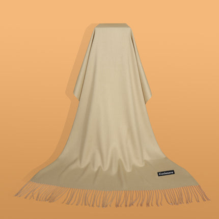 Ruifeng autumn and winter cashmere plain color men and women monochrome tassel warm shawl scarf factory delivery
