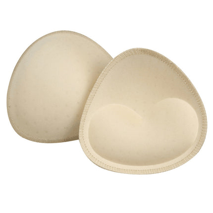 Thickened Triangle Intimates Overlock Sponge Breast Pad Inserts, Thin Top and Thick Bottom Round Sponge Swimsuit Sponge Cup