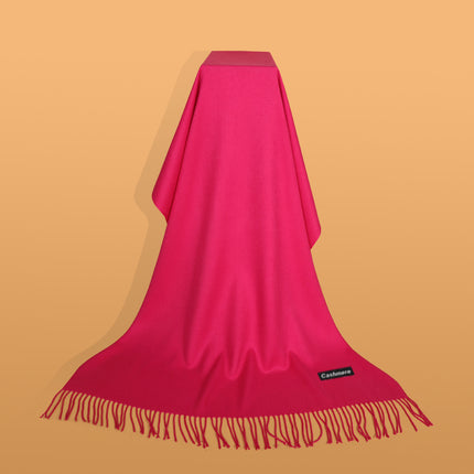 Ruifeng autumn and winter cashmere plain color men and women monochrome tassel warm shawl scarf factory delivery