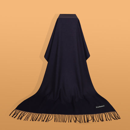 Ruifeng autumn and winter cashmere plain color men and women monochrome tassel warm shawl scarf factory delivery