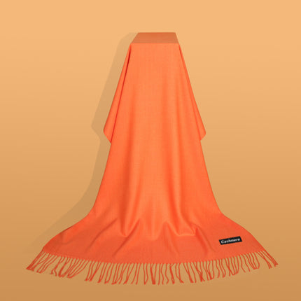 Ruifeng autumn and winter cashmere plain color men and women monochrome tassel warm shawl scarf factory delivery