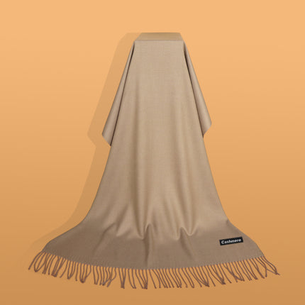 Ruifeng autumn and winter cashmere plain color men and women monochrome tassel warm shawl scarf factory delivery