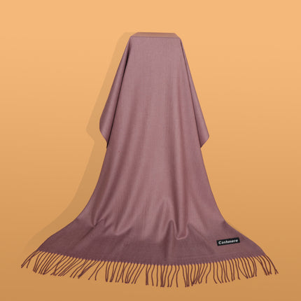 Ruifeng autumn and winter cashmere plain color men and women monochrome tassel warm shawl scarf factory delivery