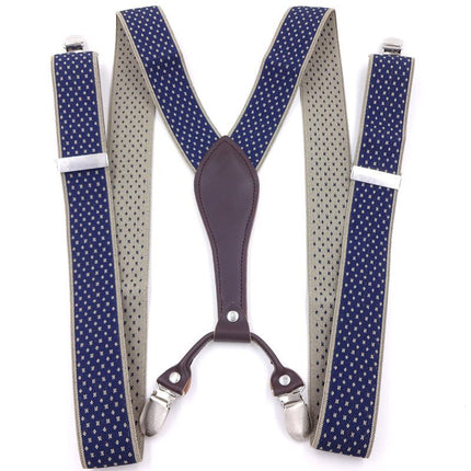 Men's Strap Suit Pants Strap Clip Suspender Strap for the Elderly Men's Fat Men's Elasticated Shoulder Strap Four Clips Black jek