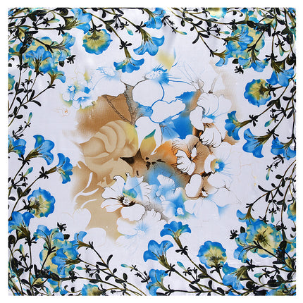 60cm * 60cm new small clear pastoral flowers ladies satin imitation silk professional square scarf scarf scarf