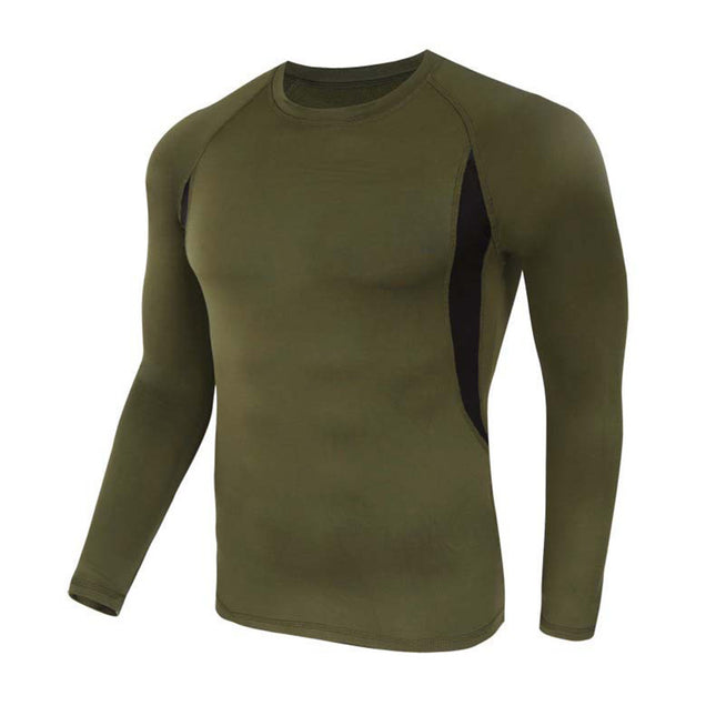 Quick-drying Tight Sweat-absorbent Sports Riding Suit New Men's Outdoor Fleece Thermal Sports Underwear Suit