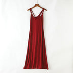 Wine red skirt / L