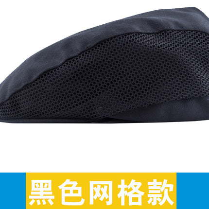 Kitchen breathable mesh chef hat men's restaurant thin hat beret waiter work peaked cap female summer