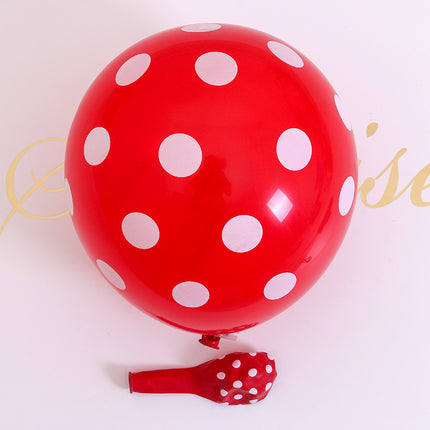 12-Inch 2.8g Polka Dot Latex Balloon Thick Polka Dot Printed Balloon Wedding Birthday Party Decoration