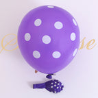 Wave point balloon: purple ball White Dot