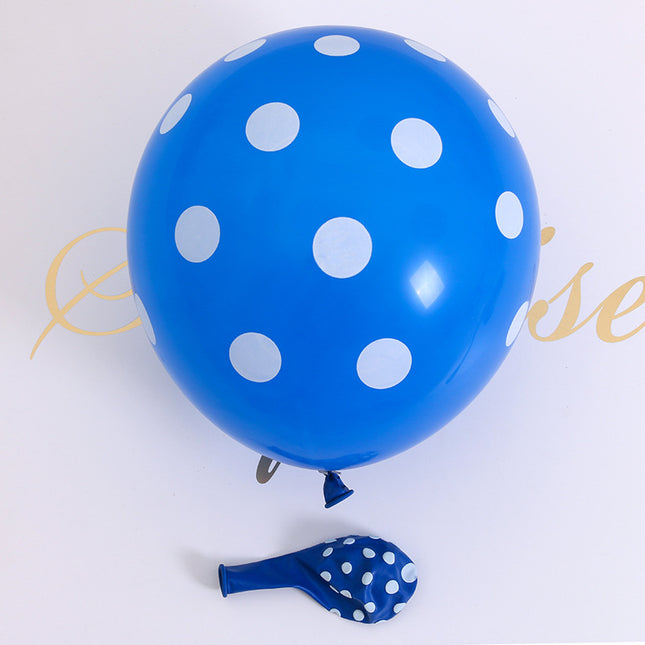 12-Inch 2.8g Polka Dot Latex Balloon Thick Polka Dot Printed Balloon Wedding Birthday Party Decoration