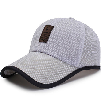Hat Korean Style Extended Brim Baseball Cap Trendy Summer Men and Women Sunshade Fishing Hat Outdoor Sports Peaked Cap