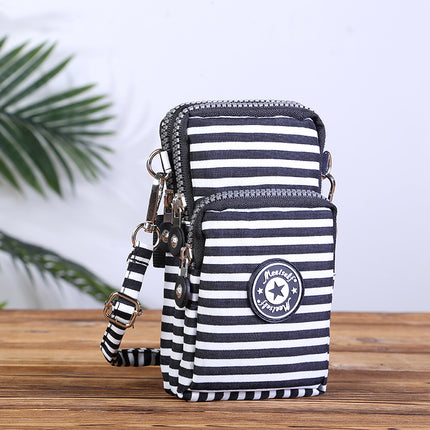 2020 Korean style mobile phone bag women's mobile phone bag packaging zipper printed small bag summer shoulder bag women's crossbody