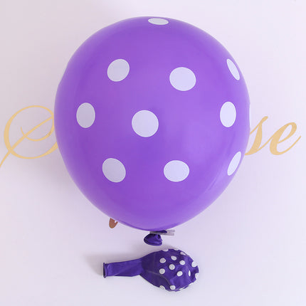 12-Inch 2.8g Polka Dot Latex Balloon Thick Polka Dot Printed Balloon Wedding Birthday Party Decoration