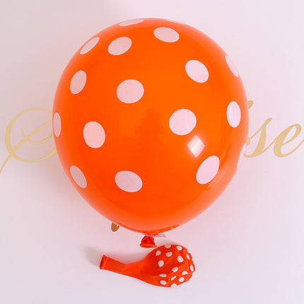 12-Inch 2.8g Polka Dot Latex Balloon Thick Polka Dot Printed Balloon Wedding Birthday Party Decoration