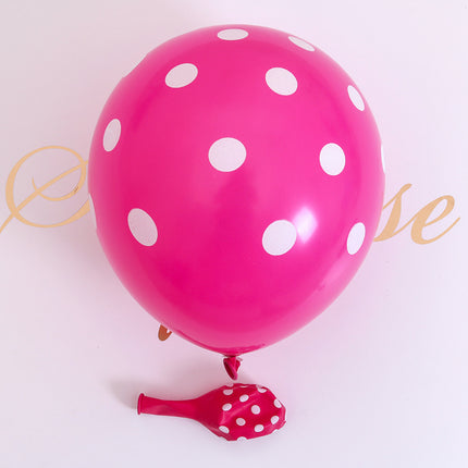 12-Inch 2.8g Polka Dot Latex Balloon Thick Polka Dot Printed Balloon Wedding Birthday Party Decoration