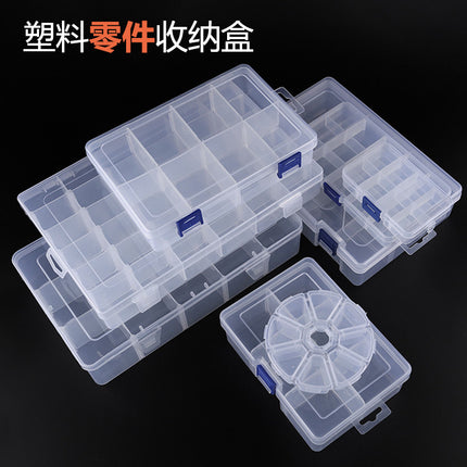 Building Blocks Parts Plastic Storage Box Children's Toys Building Blocks Granular Parts Storage Table Large Medium Small Plastic Box