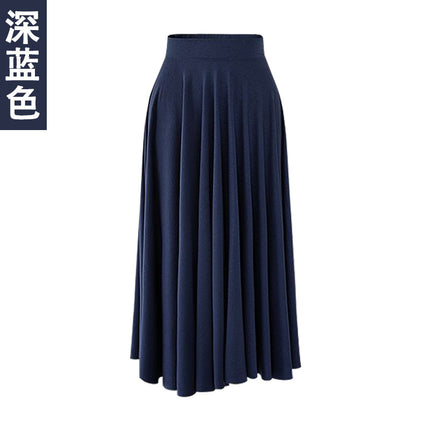 Summer New modal loose large size skirt 200kg fat mm long large swing skirt high waist pleated umbrella skirt