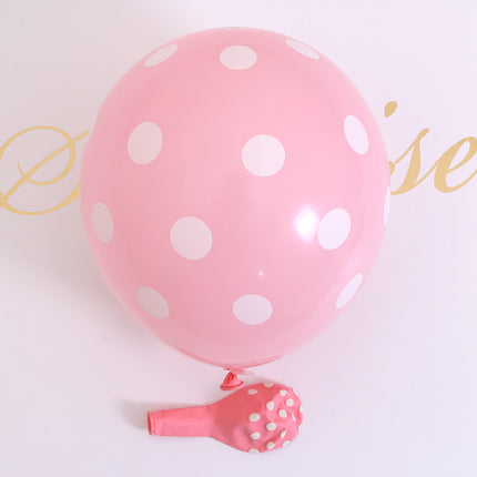 12-Inch 2.8g Polka Dot Latex Balloon Thick Polka Dot Printed Balloon Wedding Birthday Party Decoration
