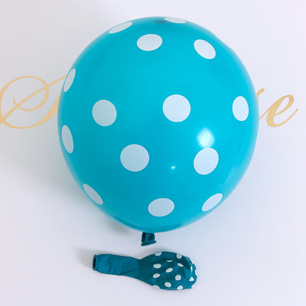 12-Inch 2.8g Polka Dot Latex Balloon Thick Polka Dot Printed Balloon Wedding Birthday Party Decoration