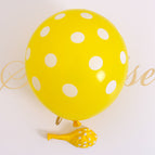Wave point balloon: yellow ball White Dot