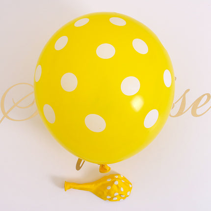 12-Inch 2.8g Polka Dot Latex Balloon Thick Polka Dot Printed Balloon Wedding Birthday Party Decoration