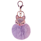 White + light purple fur ball