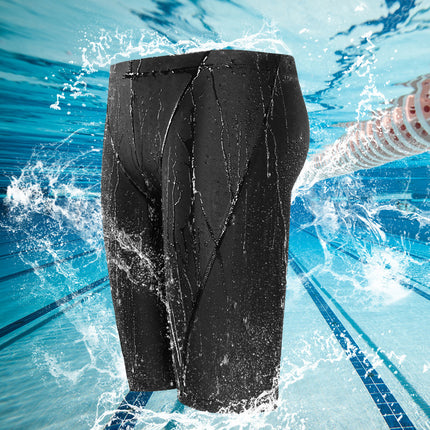 2026 New Men's Swimming Trunks Waterproof Sharkskin Swimming Trunks with Swimming Cap Set Men's Swimming Equipment Swimming Set
