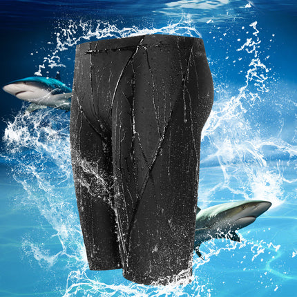 2026 New Men's Swimming Trunks Waterproof Sharkskin Swimming Trunks with Swimming Cap Set Men's Swimming Equipment Swimming Set