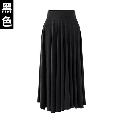 Summer New modal loose large size skirt 200kg fat mm long large swing skirt high waist pleated umbrella skirt