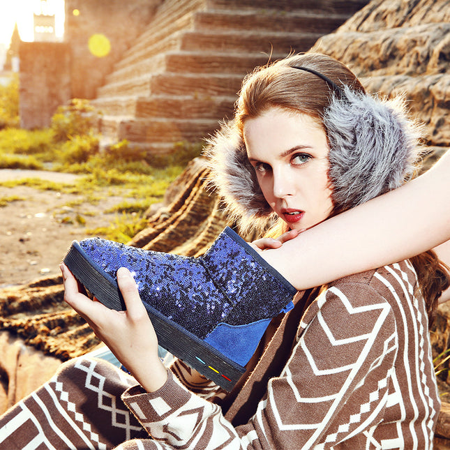 Women's Snow Boots 2026 Winter New Style Short Casual Versatile Warm Cotton Shoes Manufacturer Direct Shipping