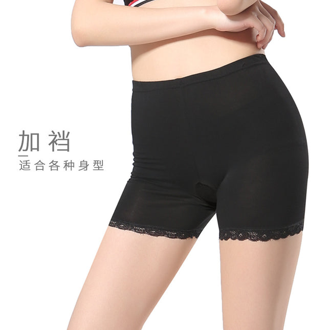 Women's underwear modal plus size lace safety pants leggings anti-exposure boxers three-point non-curling shorts