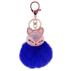 White + deep blue fur ball