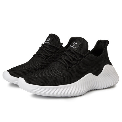 Cross-border large-size mesh sneakers 39-48 yards fashionable Korean fashion running men's shoes lightweight low-top sneakers