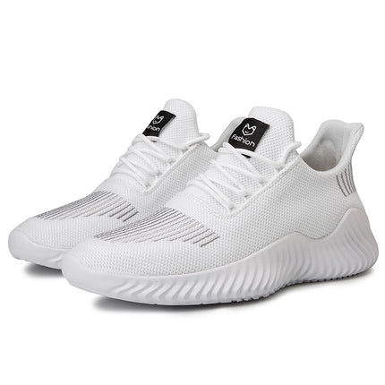 Cross-border large-size mesh sneakers 39-48 yards fashionable Korean fashion running men's shoes lightweight low-top sneakers