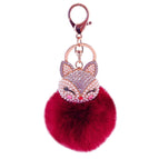 White + crimson fur ball