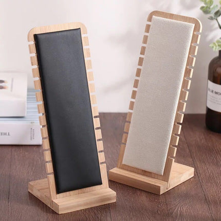 Bamboo and Wood Removable Necklace Display Rack Pendant Jewelry Jewelry Storage Rack Jewelry Store Window Display Props
