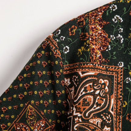 Cross-border foreign trade 2019 summer new men's plus size floral short-sleeved shirt short-sleeved shirt men