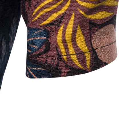 Amazon Foreign Trade EBAY AliExpress Explosions Men's Short-sleeved Men's Shirt Floral Men's Short-sleeved Shirt Men