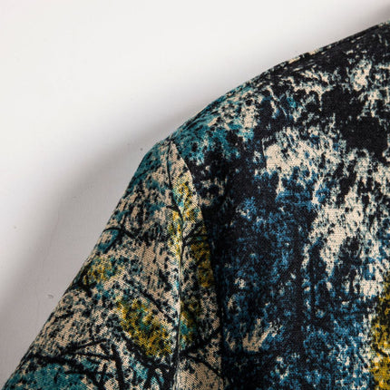 Cross-border 2019 summer foreign trade new floral shirt men's short-sleeved shirt foreign trade explosions short-sleeved shirt TC40