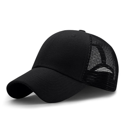 Hat Men's Korean-style Cap All-match Baseball Cap Men's Outdoor Sunscreen Breathable Shade Mesh Cap Women's Summer