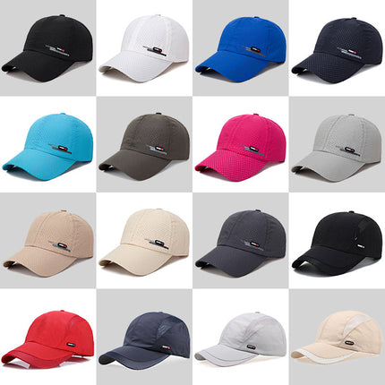 Men and women Korean quick-drying hat outdoor sports baseball cap summer sun hat breathable fishing cap net cap wholesale