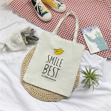 2021 Fashion Shoulder Bag Casual Canvas Printed Vegetable Pad Simple Portable Mommy Handbag