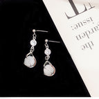 silver single-bead opalite [silver needle]]